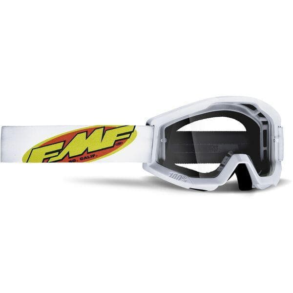 FMF Goggles POWERCORE YTH Goggle Core White - Clear Lens