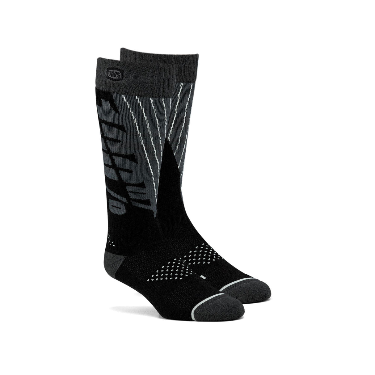 100% Torque Comfort Moto Socks Black / Steel Grey L/XL