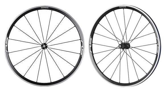 700c PAIR QR Shimano WH-RS330 Front and Rear ALL BLACK Wheel - EWHRS330FCB - MRRP £249.98