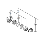 Shimano Spares HB-M770 lock nut unit