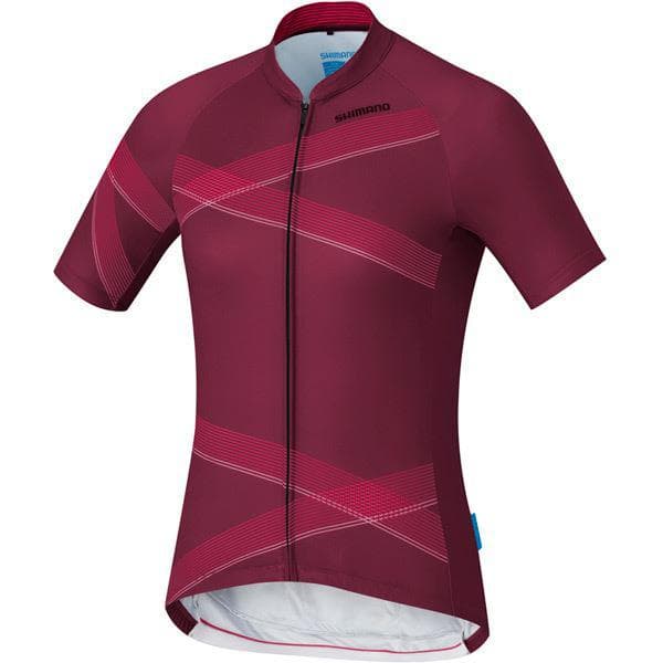 Shimano Clothing Women's Shimano Team Jersey, Zinfandel, Size L