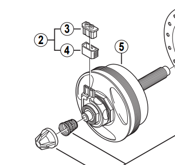 Shimano HB-NX30 internal assembly quick release