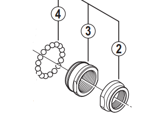 Shimano Spares HB-M788 lock nut M19