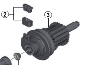 Shimano Spares DH-T785 internal assembly axle length 108 mm