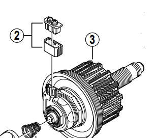 Shimano Spares DH-3N80 internal assembly; 108 mm