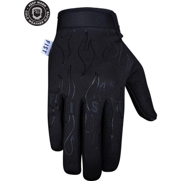 Fist Handwear Chapter 19 Collection - Frosty Fingers - Black Flame KIDS - LG