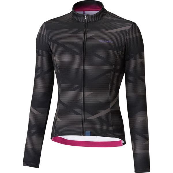 Shimano Clothing Women's Kaede Thermal Jersey; Black/Grey; Size M