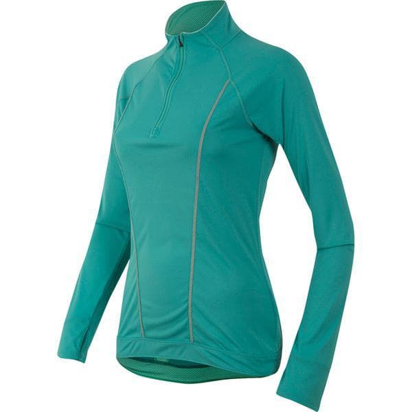 PEARL iZUMi Women's Pursuit LS, Viridian Green/Aqua Mint, Size M