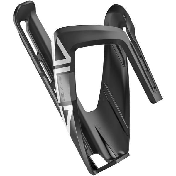 Elite Ala resin bottle cage; black / white