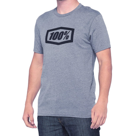 100% Essential T-Shirt Gunmetal Heather S