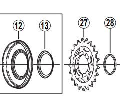 Shimano Nexus SG-8R25 Nexus snap ring C