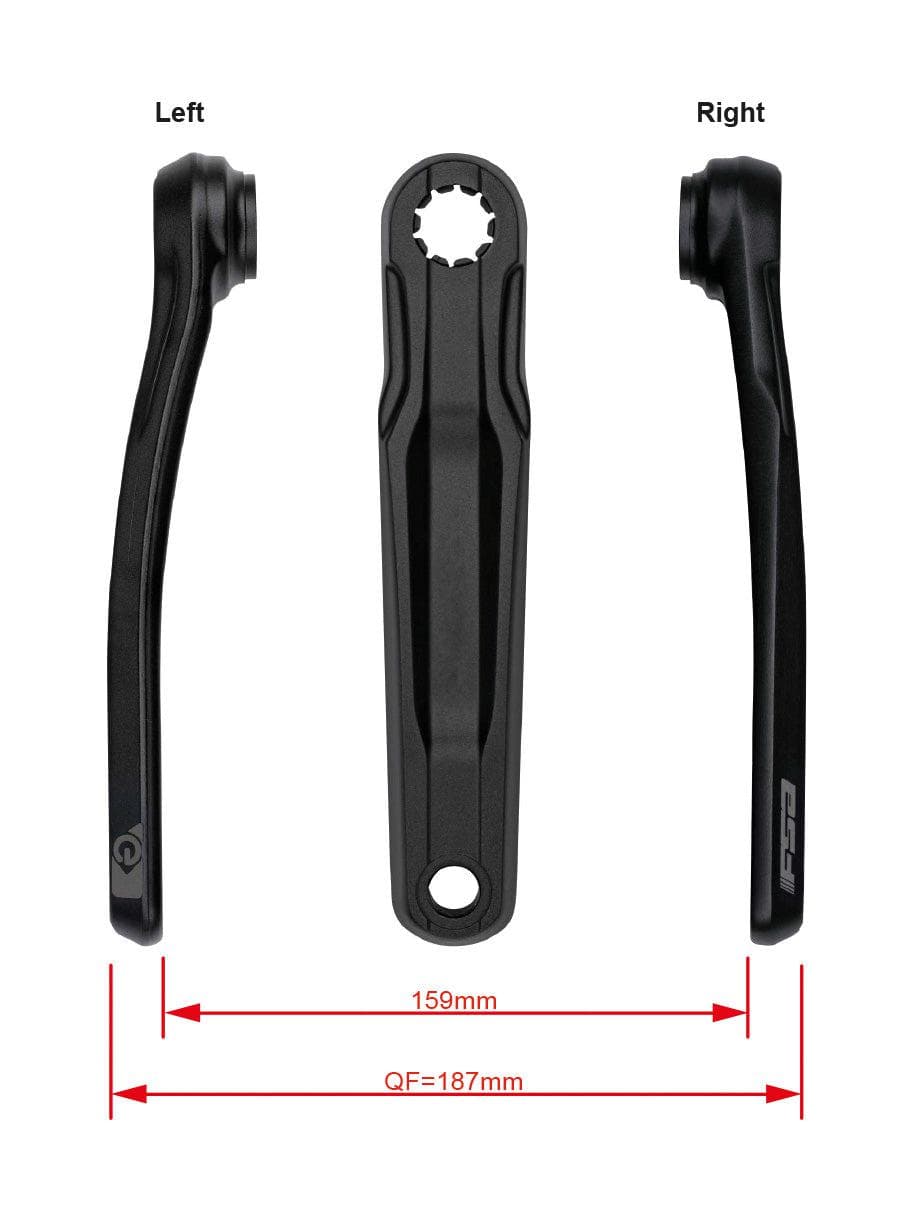 FSA Ebike Chainset CK-702 Bosch BNI 22.0mm Black (170mm)