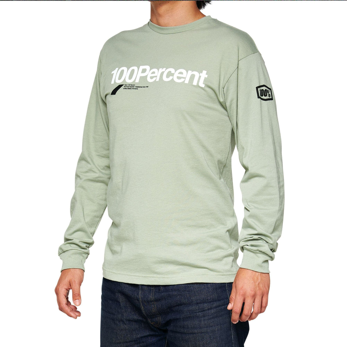 100% Bilto Long Sleeve T-Shirt Slate Green L