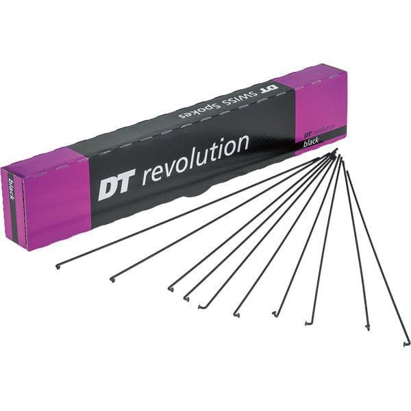 DT Swiss Revolution black spokes 14 / 17 g = 2 / 1.5 mm box 100; 248 mm