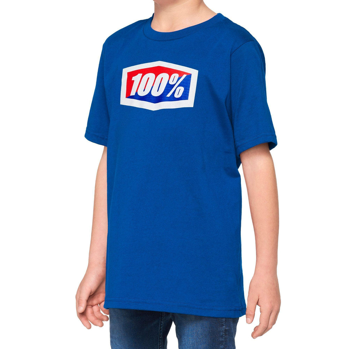 100% Official Youth T-Shirt Blue L