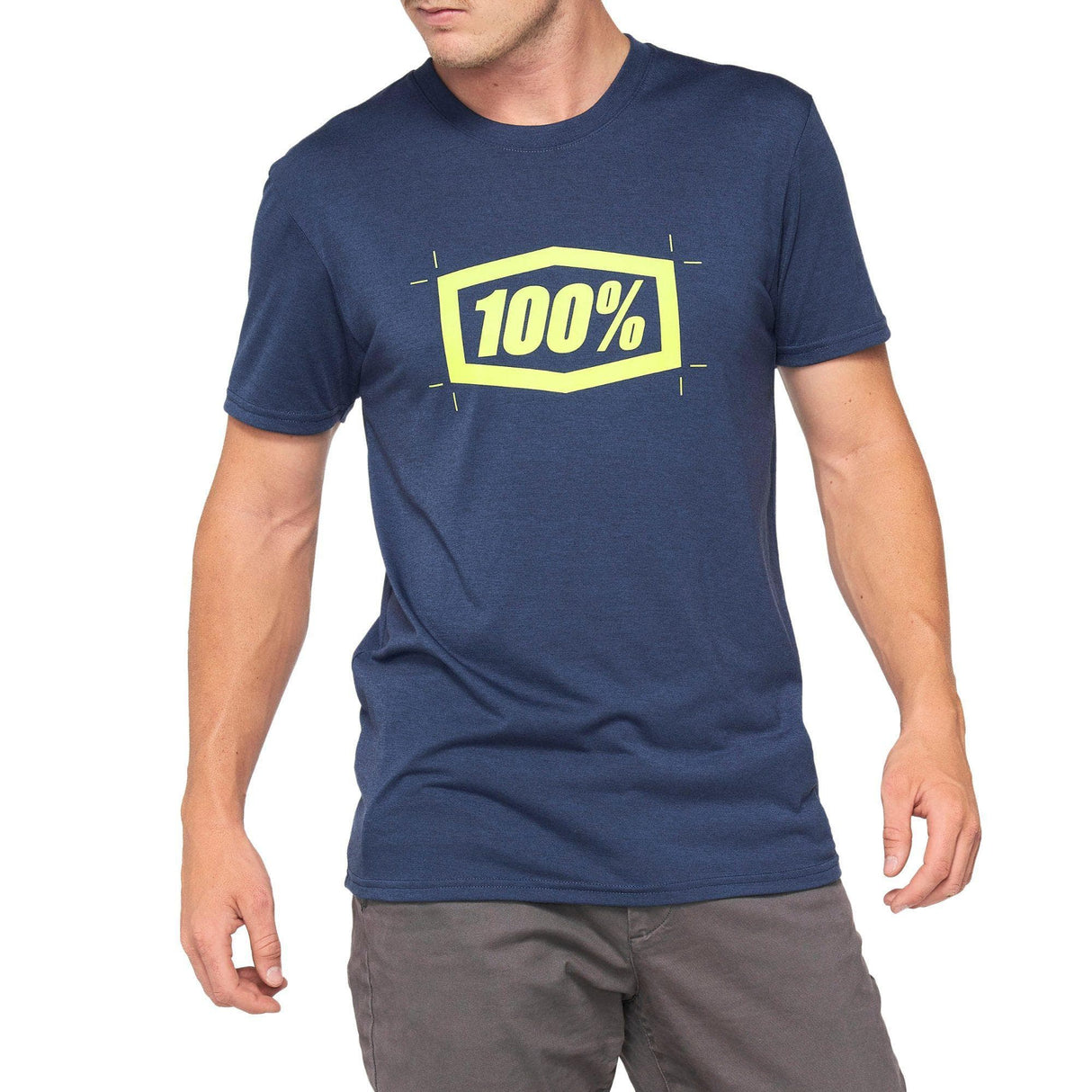 100% Cropped Tech T-Shirt Navy S