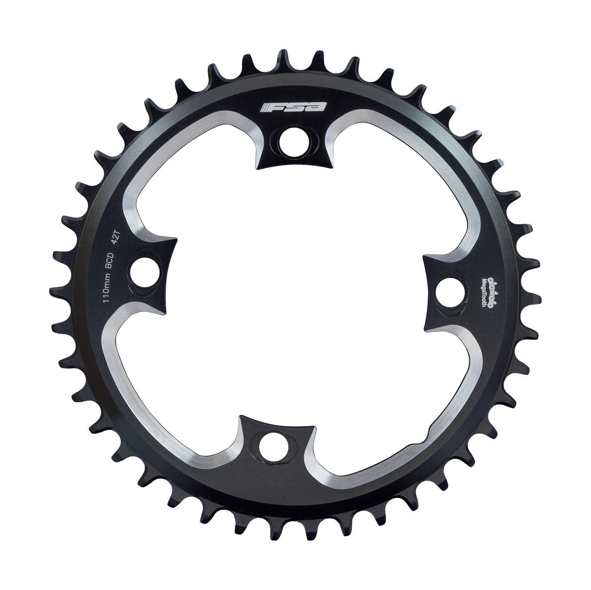 FSA tf-SL-K ABS Road Chainring (1x11, 110x42T, Black, 4h)