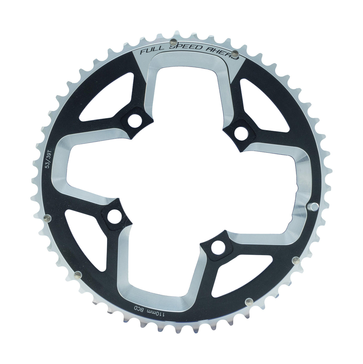 FSA Gossamer ABS Road Chainring (2x11, 110x48T, Black, 4h)