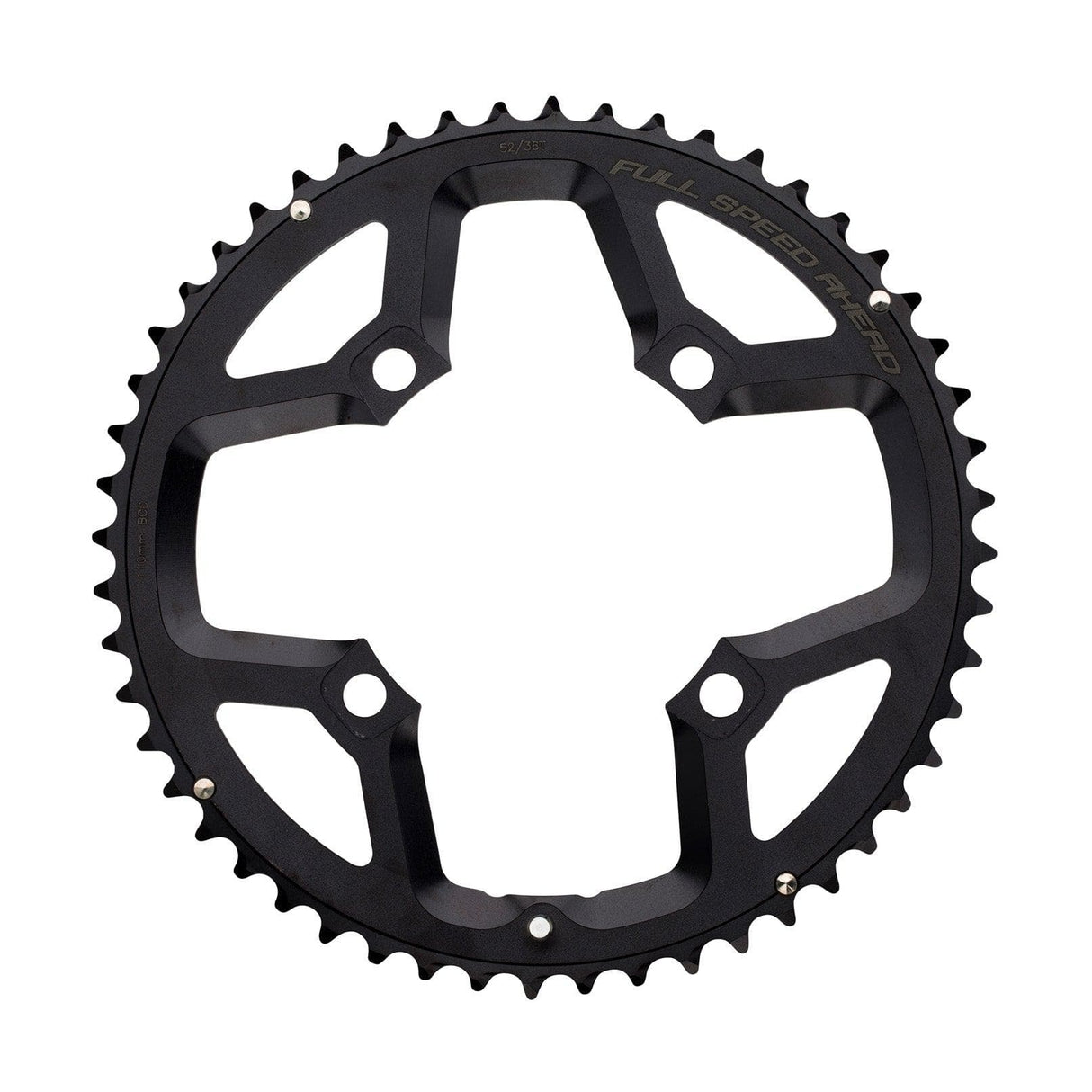 FSA Gossamer ABS Road Chainring (2x11, 110x53T, Black, 4h)