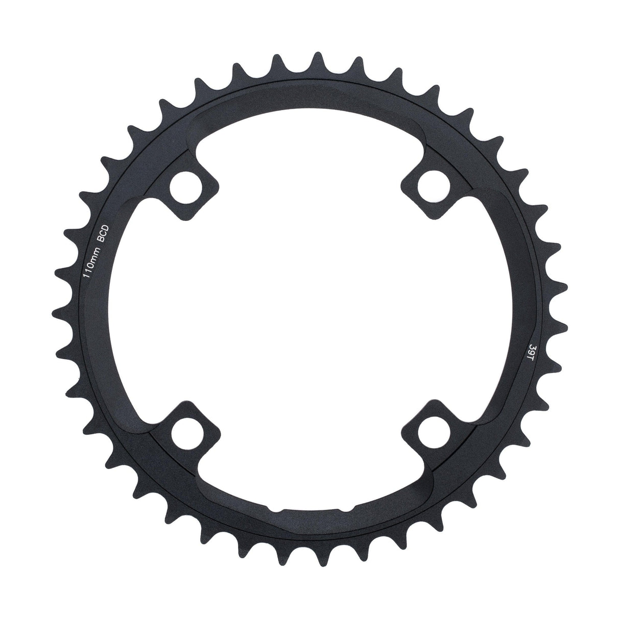 FSA Powerbox Carbon Road Chainring (2x11, 110x39T, Black, 4h)