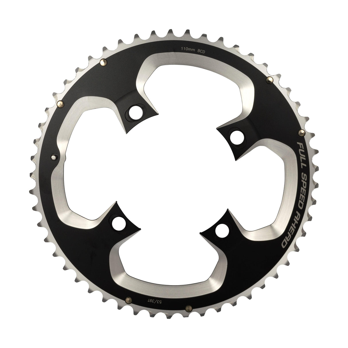 FSA SL-K/PBox Road Chainring (2x11, 110x53T, Black, 4h)