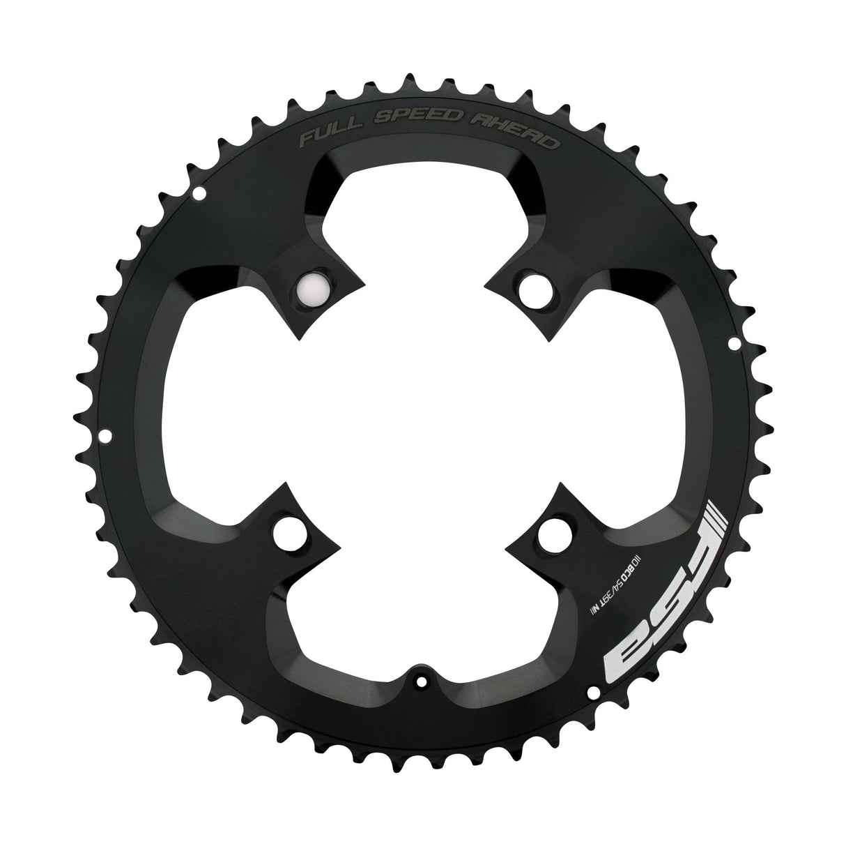 FSA SL-K/PBox ABS Road Chainring (2x11, 110x50T, Black, 4h)