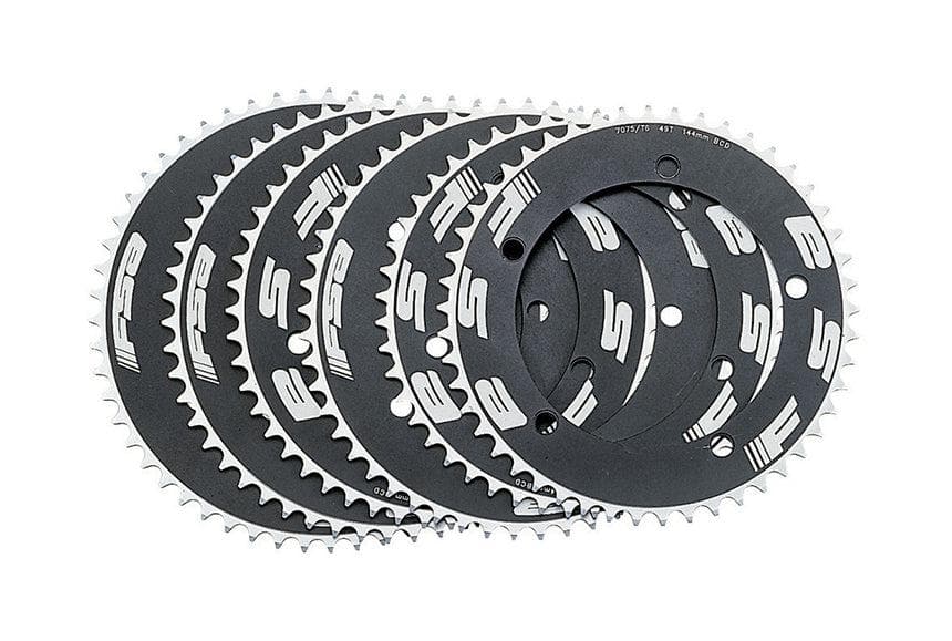 FSA Track Chainring (1x9, 144x46T, Black, 5h)