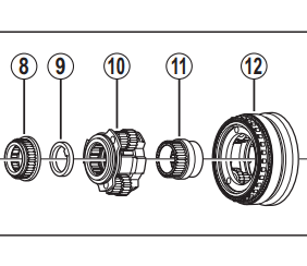 Shimano SG-S700 sun gear 2