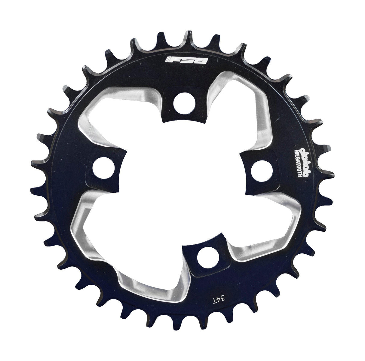 FSA Afterburner ABS MTB Chainring (1x11, 76x34T, Black, 4h)