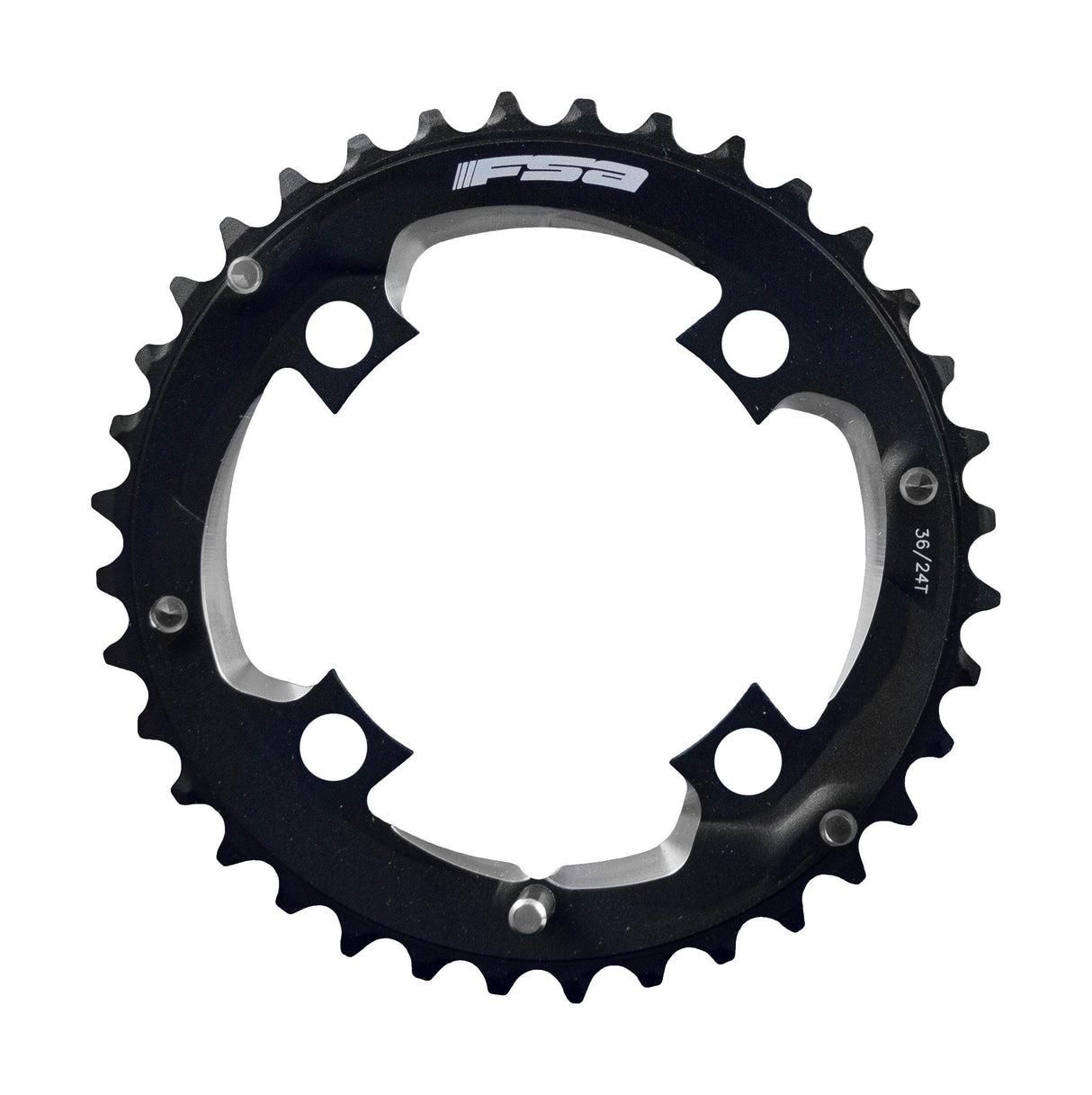 FSA Comet Modular MTB Chainring (2x11, 96x36T(24T), Black, 4h)