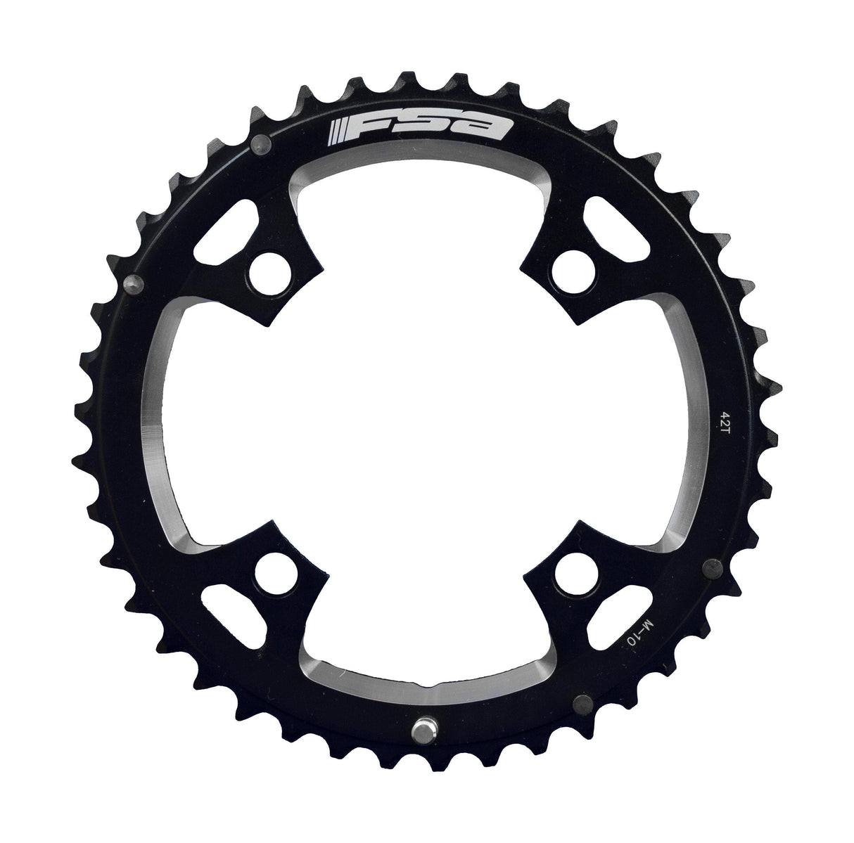 FSA Alloy MTB Chainring (3x10, 104x42T, Black, Shim, 4h)