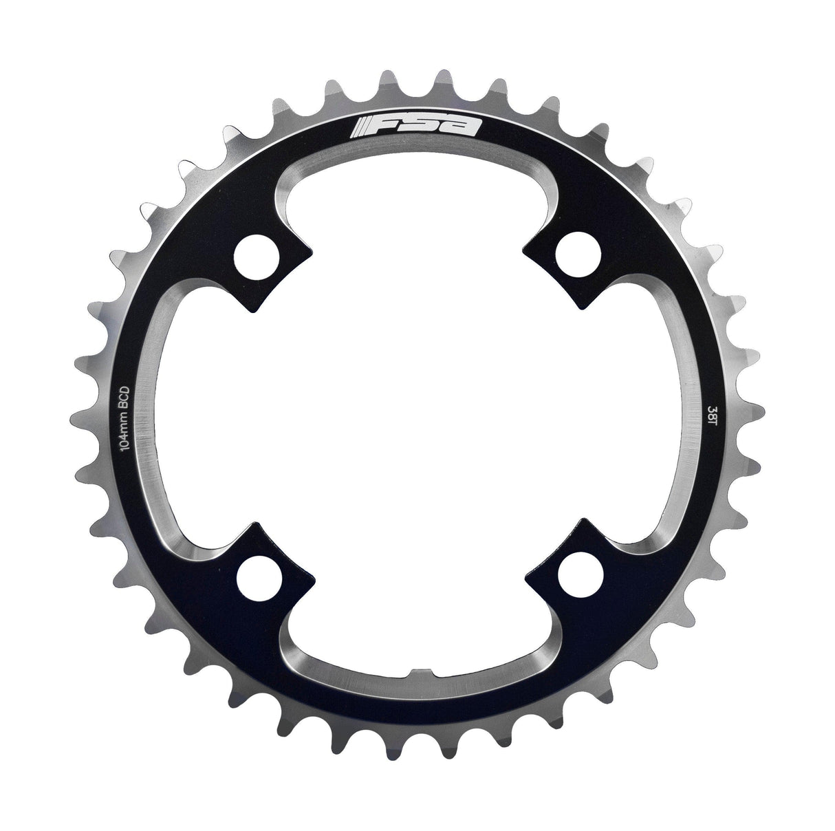 FSA DH MTB Chainring (1x10, 104x36T, Black, 4h)