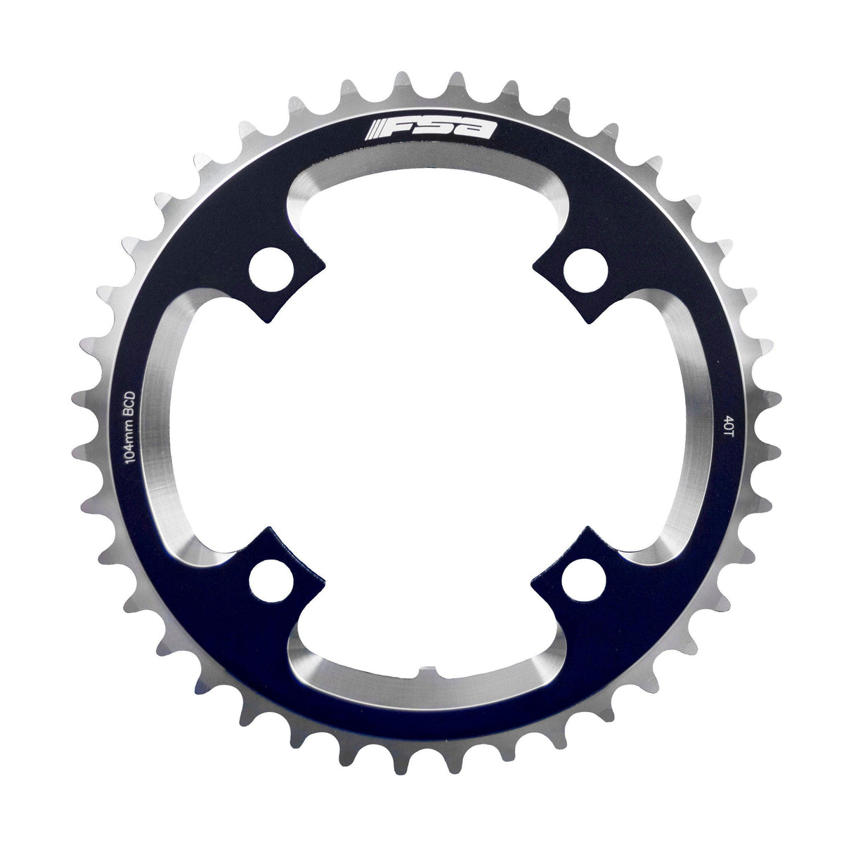 FSA DH MTB Chainring (1x10, 104x40T, Black, 4h)