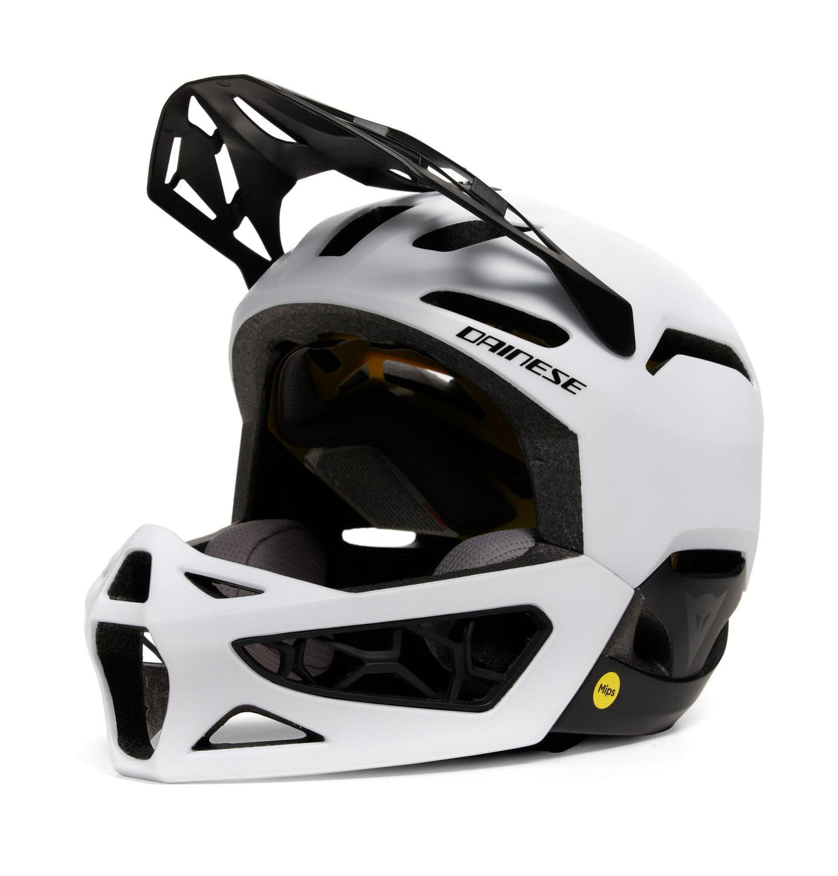 Dainese Linea 01 MIPS Full Face MTB Helmet (White & Black, S/M)