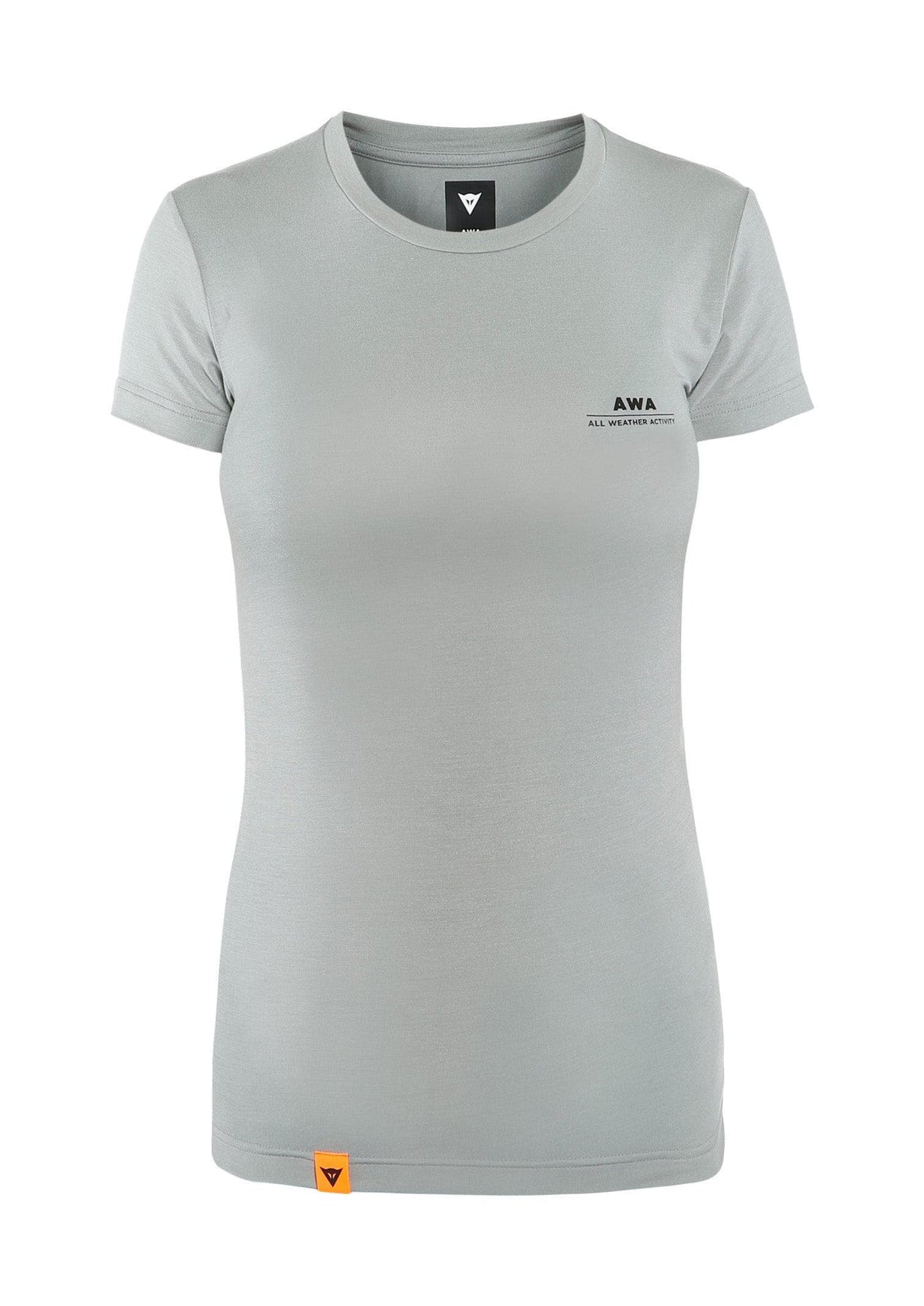 Dainese AWA BLACK Womens Tee T-Shirt (Dark Grey, S)