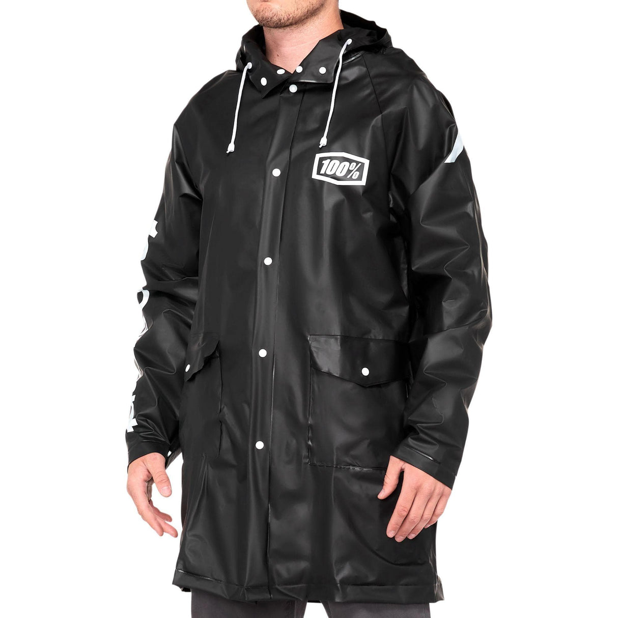 100% Torrent Mechanics Raincoat Black M