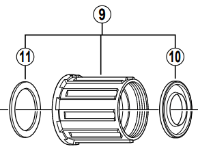 Shimano Spares FH-4500 complete Freehub body