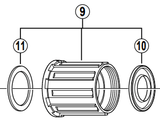 Shimano Spares FH-4500 complete Freehub body