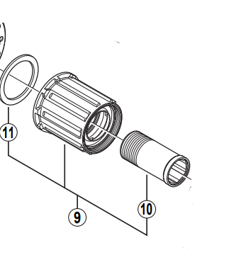 Shimano FH-7900 complete Freehub body