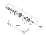 Shimano Spares FH-M788 complete hub axle