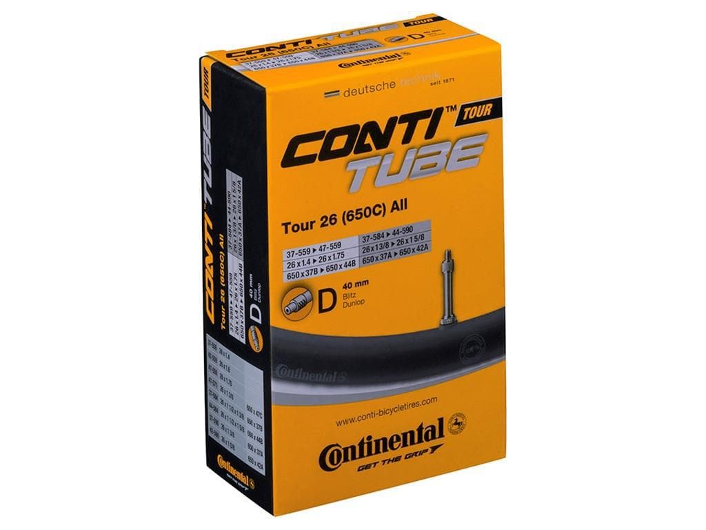 Continental Tour 26 (650c) All 26" x 1.4 - 1.75" 40mm Dunlop Valve Inner Tube