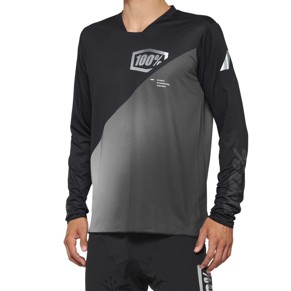 100% R-Core X Long Sleeve Jersey 2022 Black / Grey S