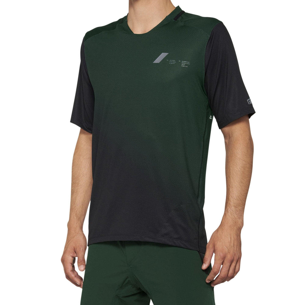 100% Celium Short Sleeve Jersey 2022 Green / Black L