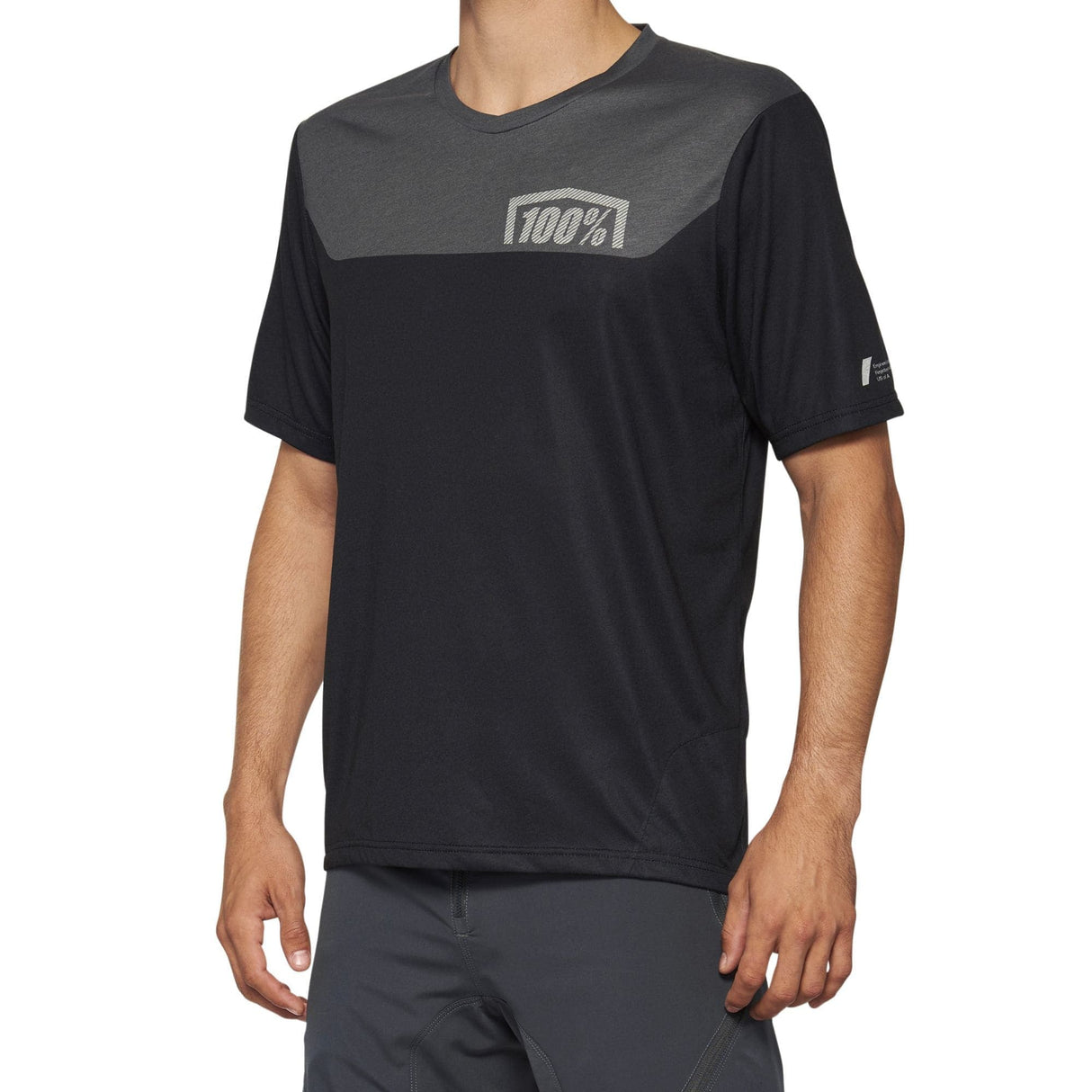 100% Airmatic Short Sleeve Jersey 2022 Black/Charcoal M