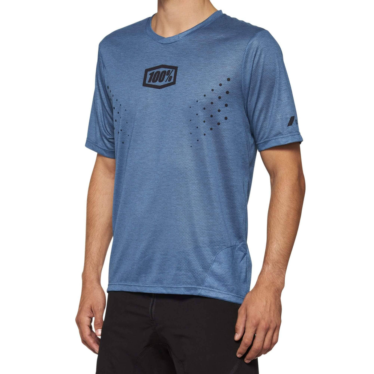 100% Airmatic Mesh Short Sleeve Jersey 2022 Slate Blue M