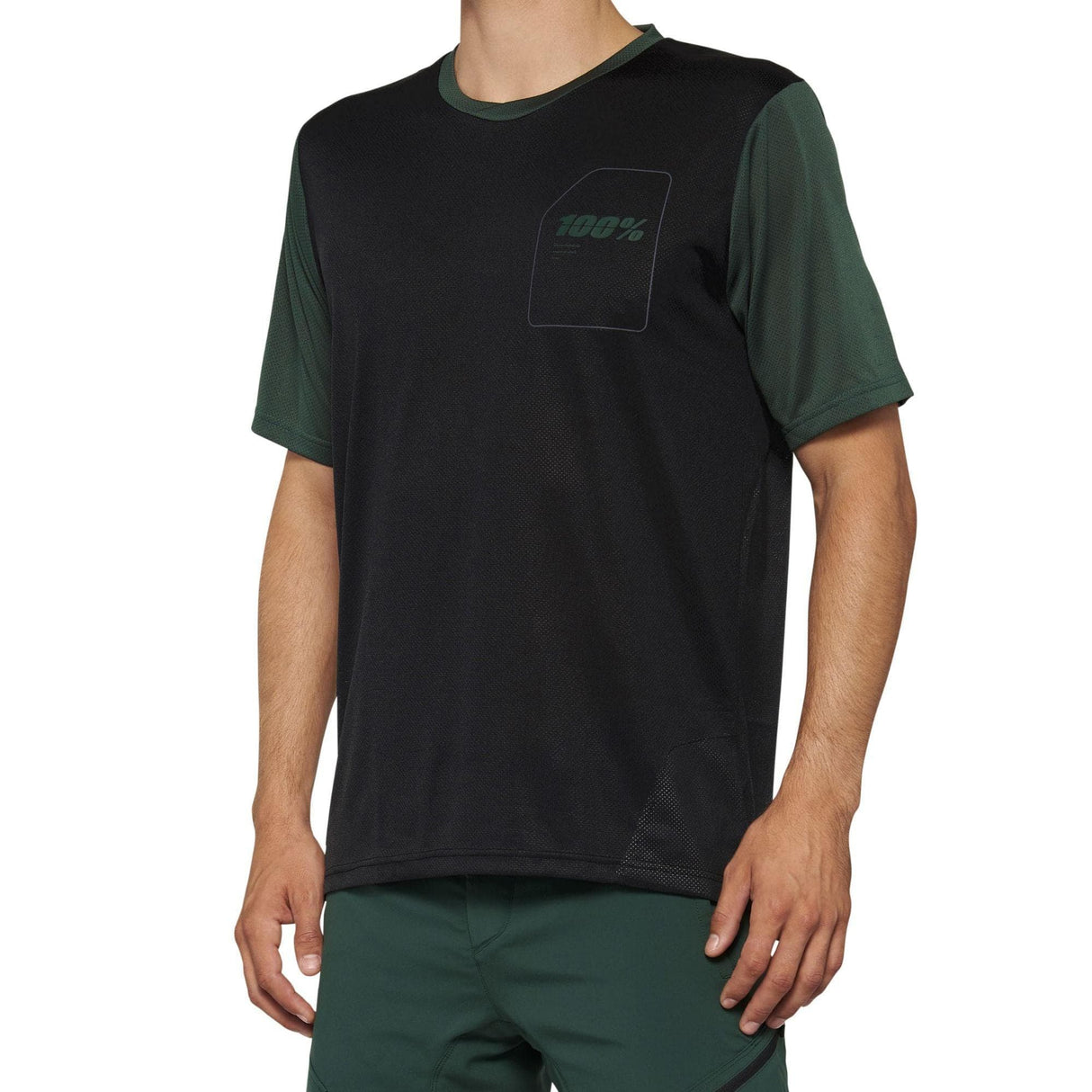 100% Ridecamp Jersey 2022 Black / Forest Green M