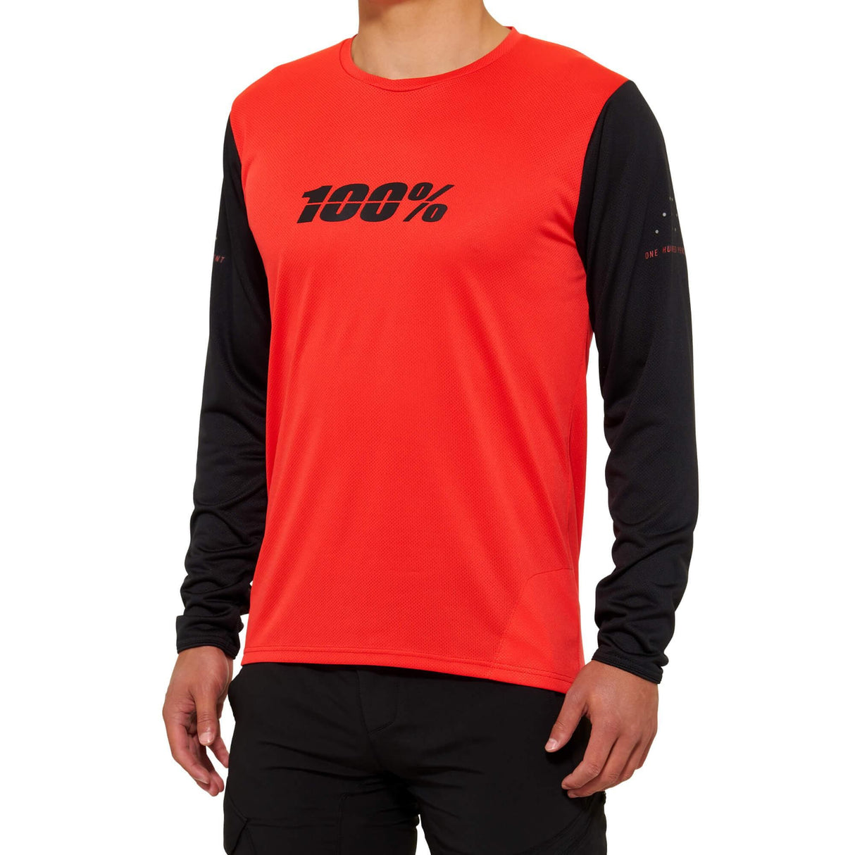 100% Ridecamp Long Sleeve Jersey 2022 Red / Black M