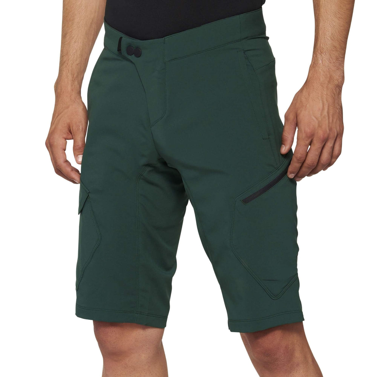 100% Ridecamp Shorts 2022 Forest Green 30"