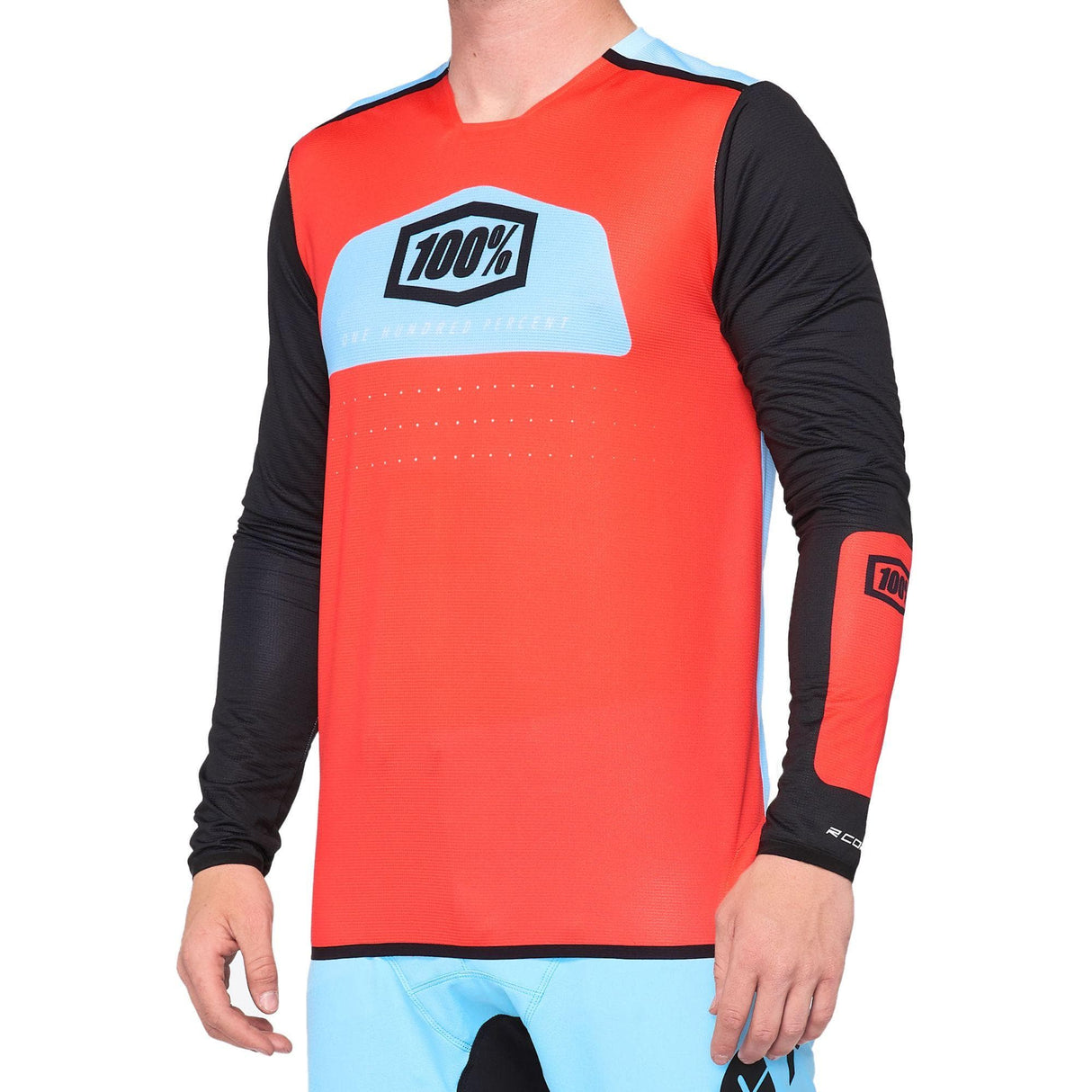 100% R-Core X Jersey Fluo Red / Black L