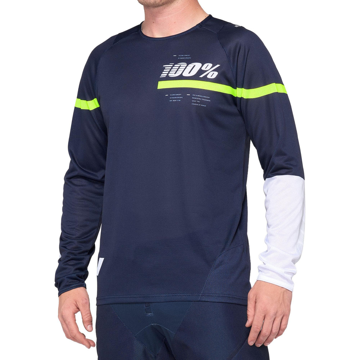 100% R-Core Jersey Dark Blue / Yellow S